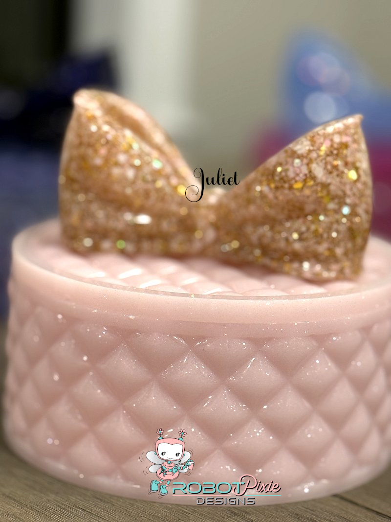 Tufted Jewel Box with Bow