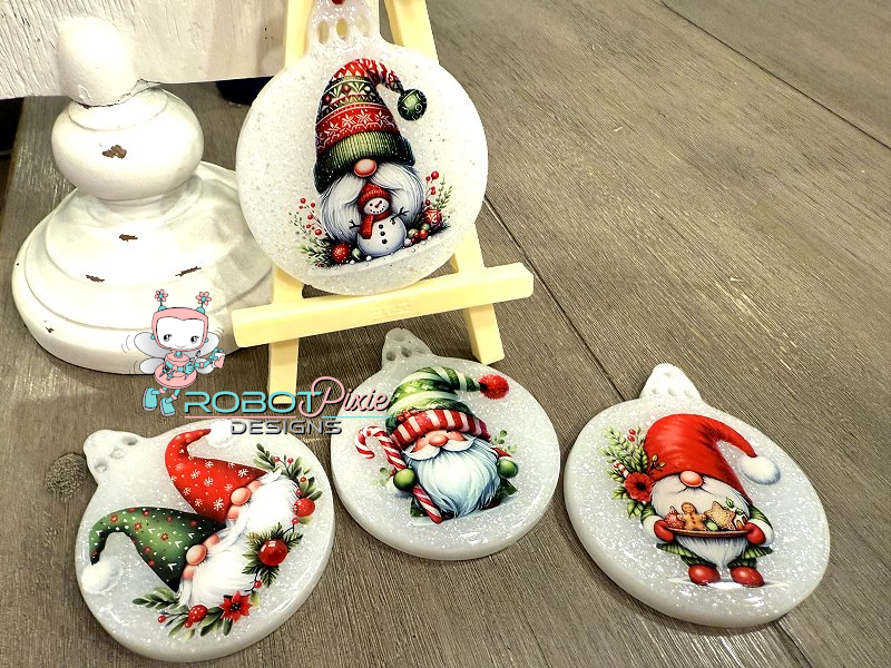 Christmas Gnome Ornament Set