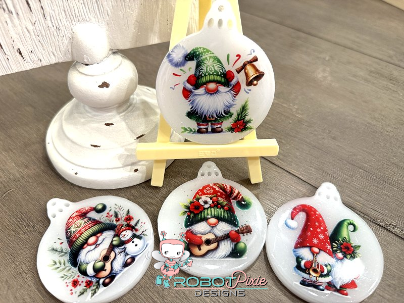 Musical Gnome Ornament Set