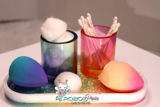 Rainbow Glitter Tray