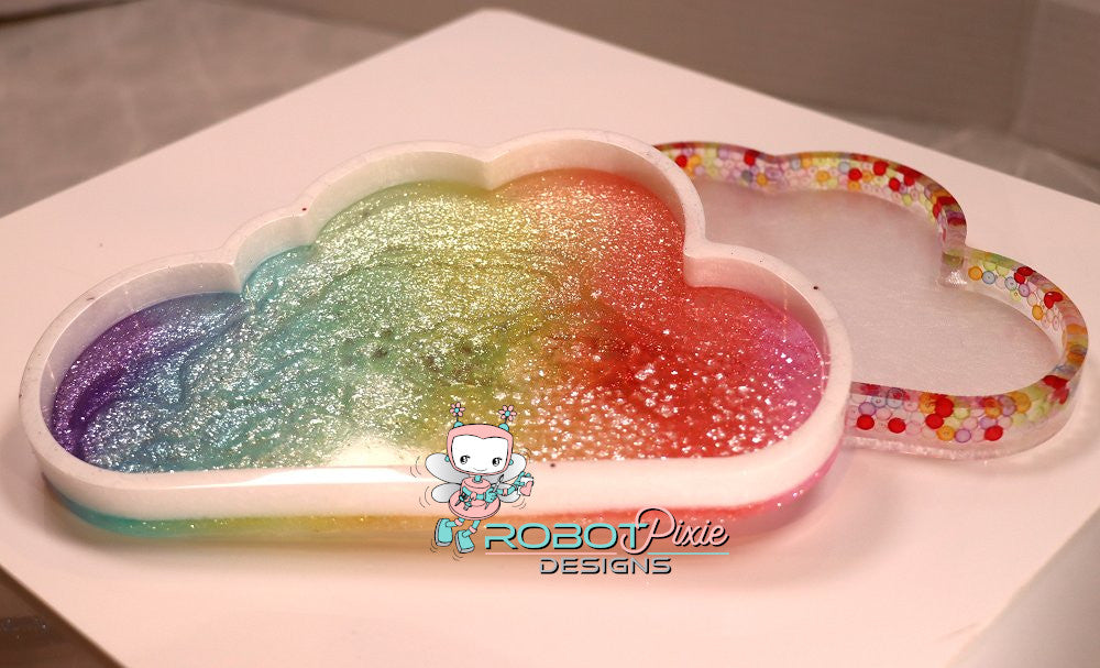 Rainbow Glitter Tray
