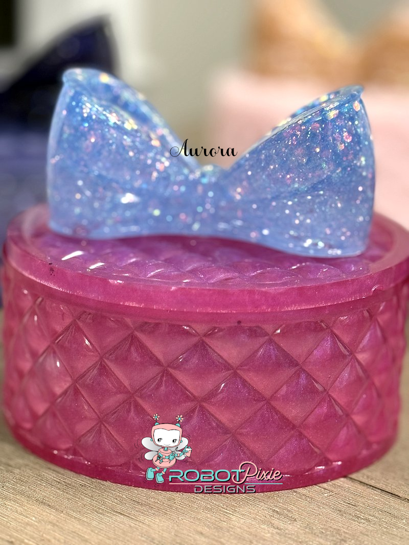 Tufted Jewel Box with Bow