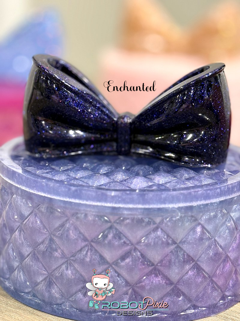 Tufted Jewel Box with Bow