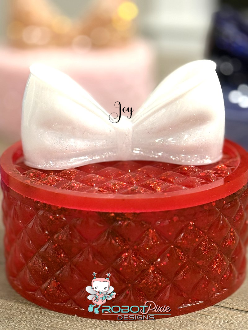 Tufted Jewel Box with Bow