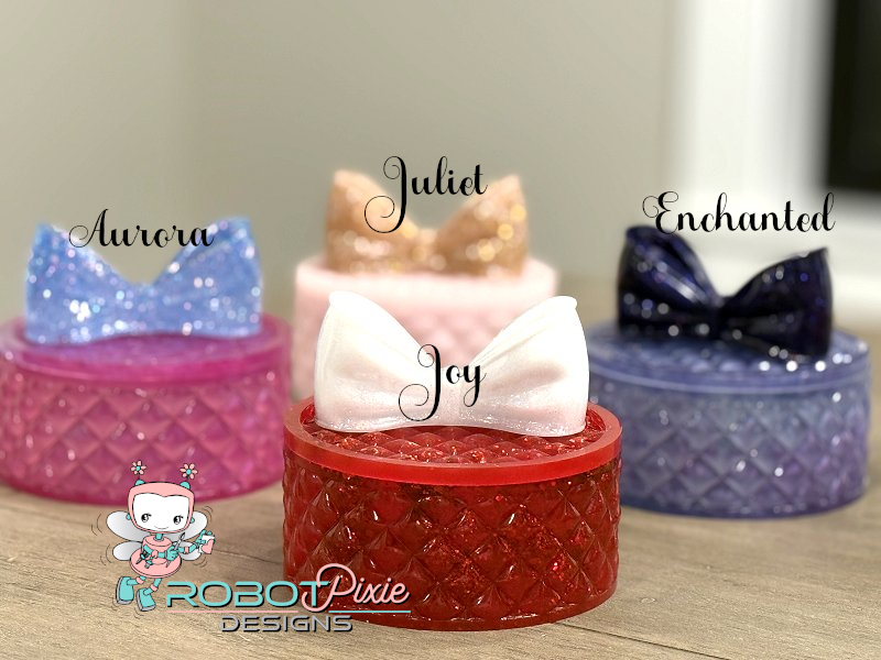 Tufted Jewel Box with Bow