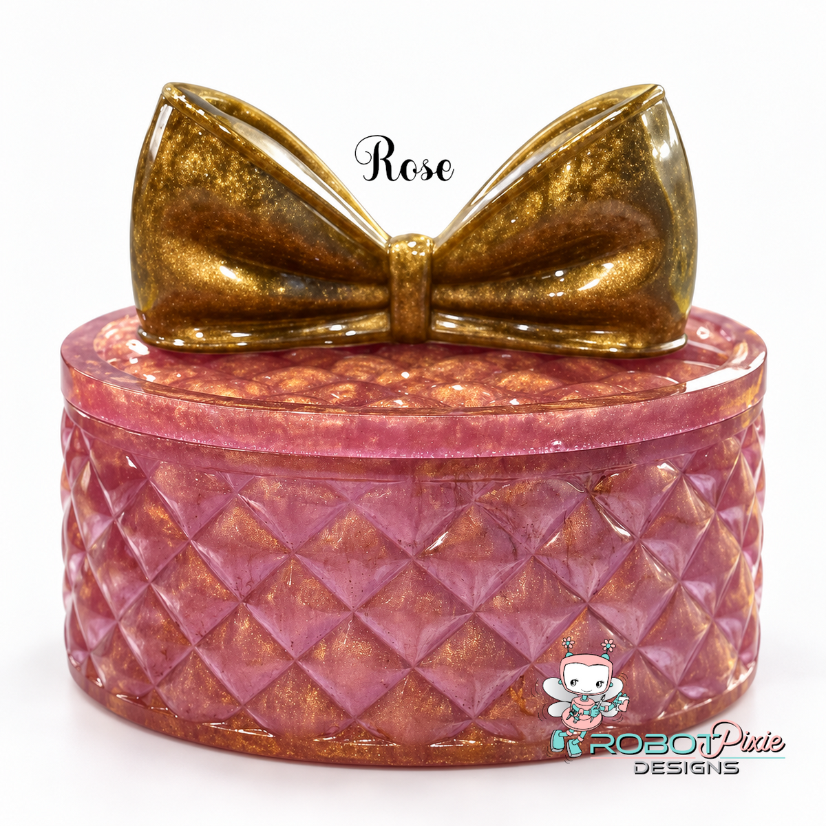 Tufted Jewel Box with Bow