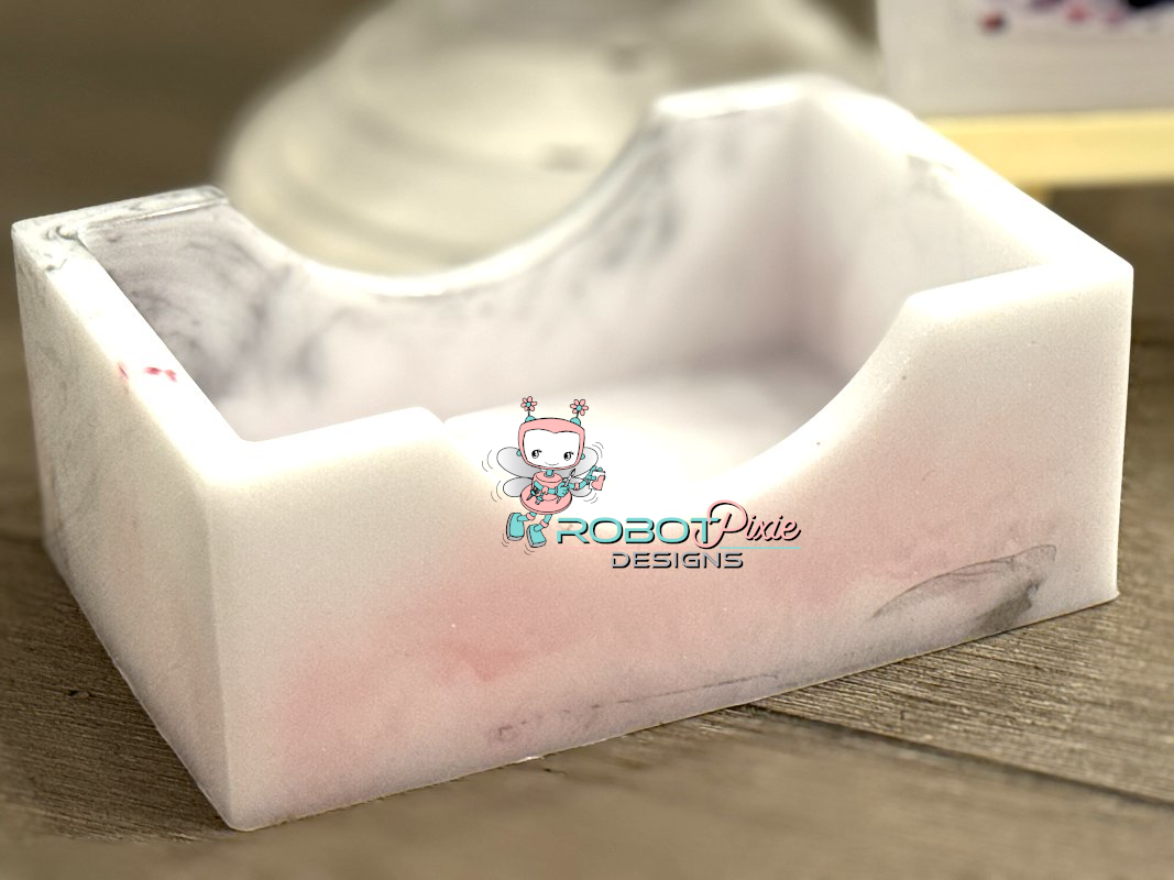 Pink and Silver Coaster Set