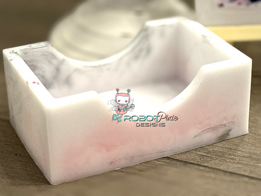 Pink and Silver Coaster Set