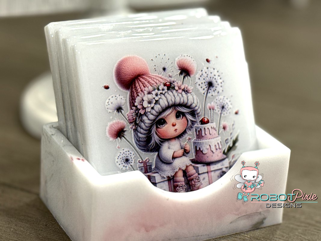 Dandelion Cupcakes Coaster Set