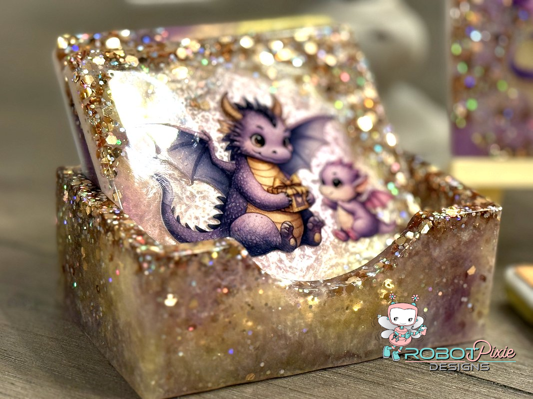 Dragon Family Coaster Set