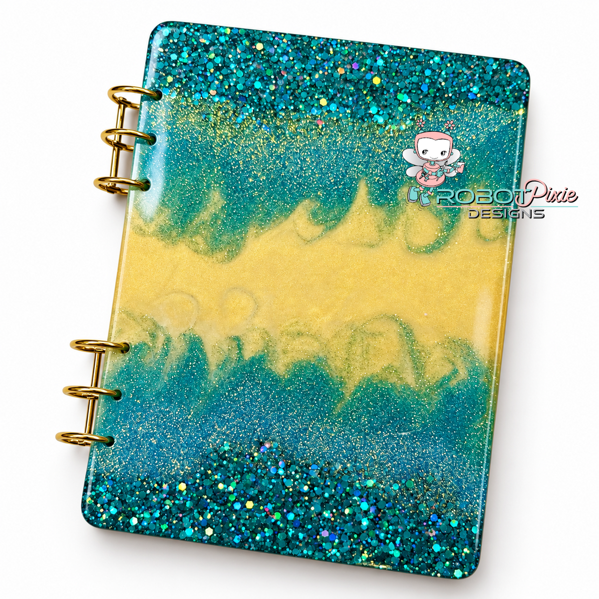 Teal/Gold A5 Journal
