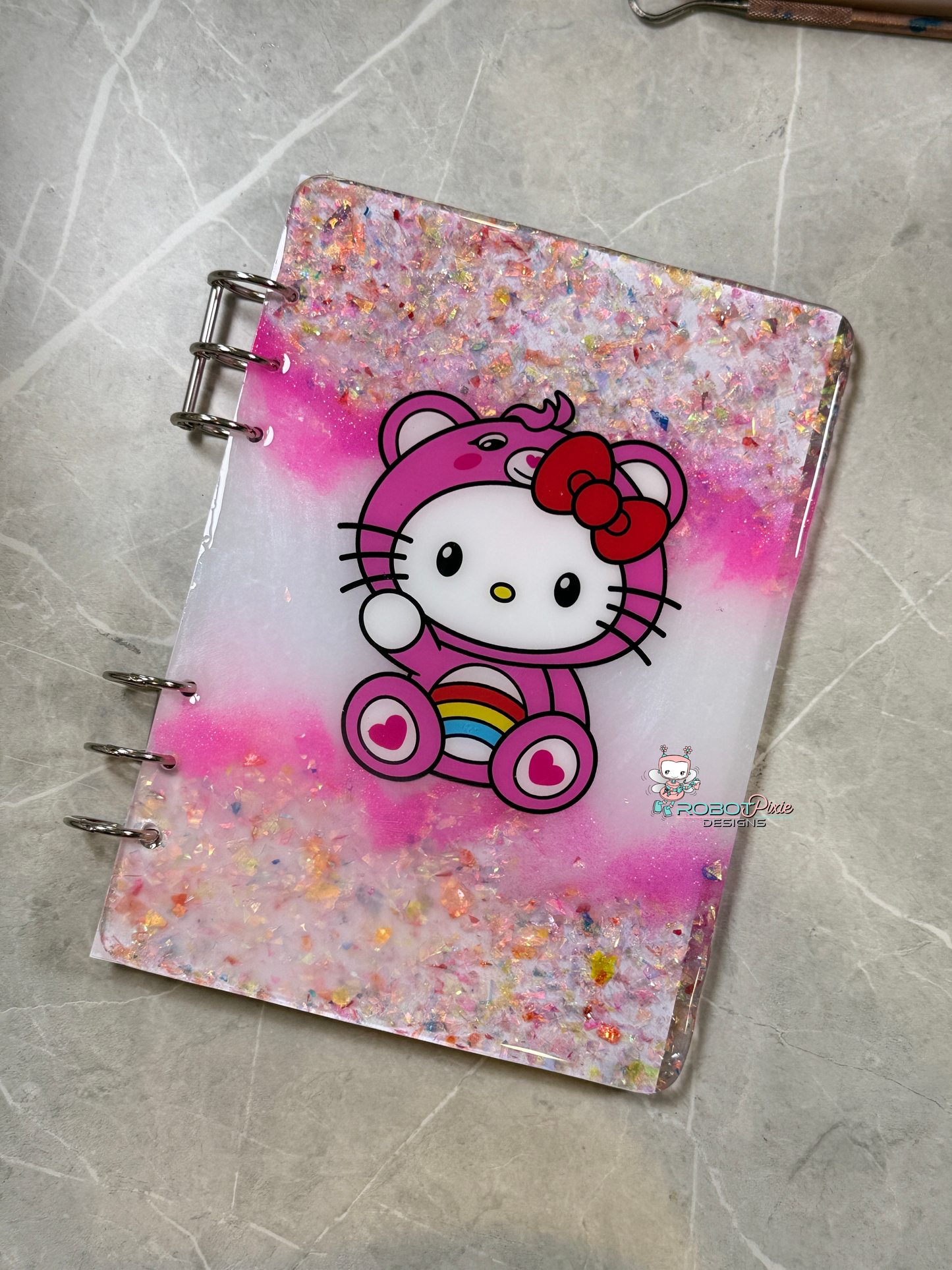 Kitty Rainbow Bear A5 Journal