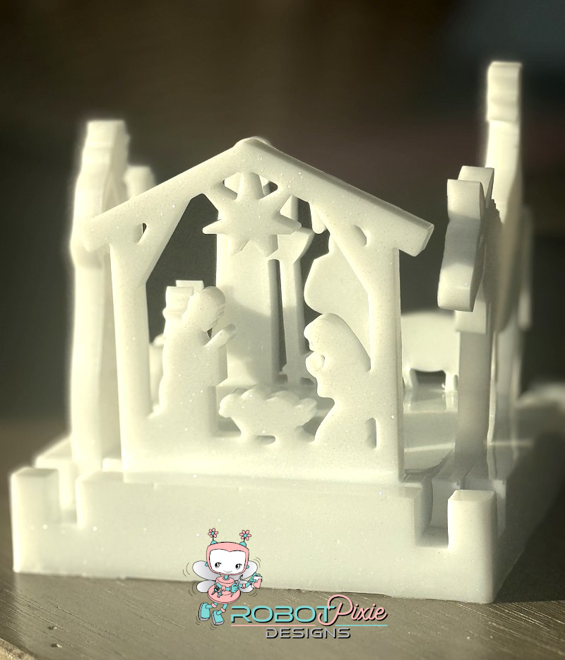 Nativity Tea Light Candle Holder