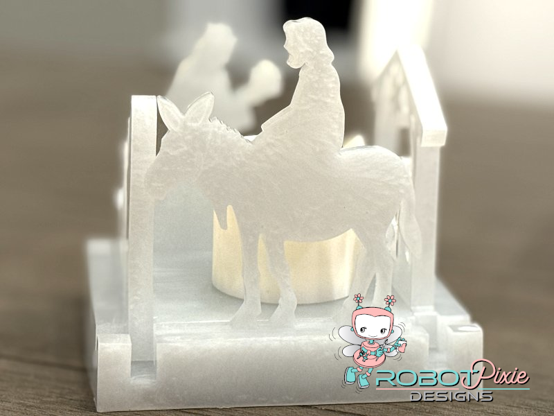 Nativity Tea Light Candle Holder