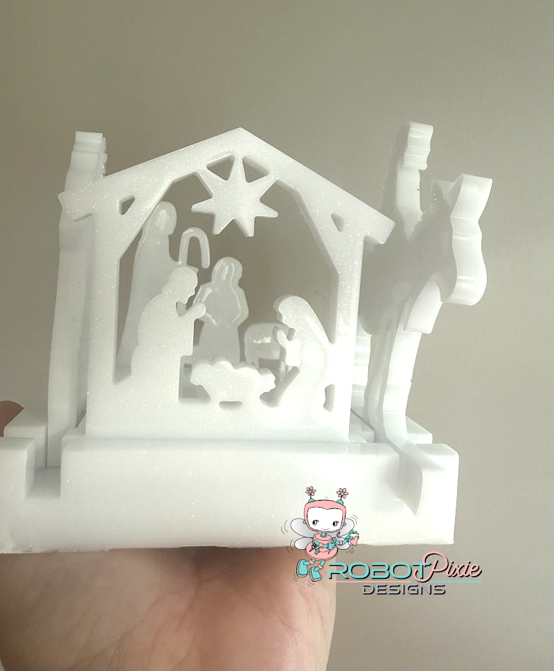 Nativity Tea Light Candle Holder