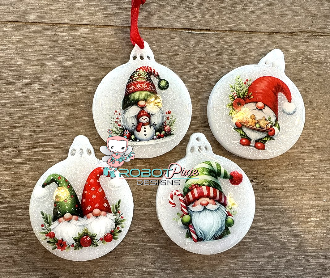 Christmas Gnome Ornament Set