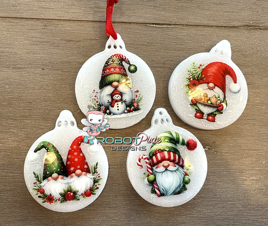 Christmas Gnome Ornament Set