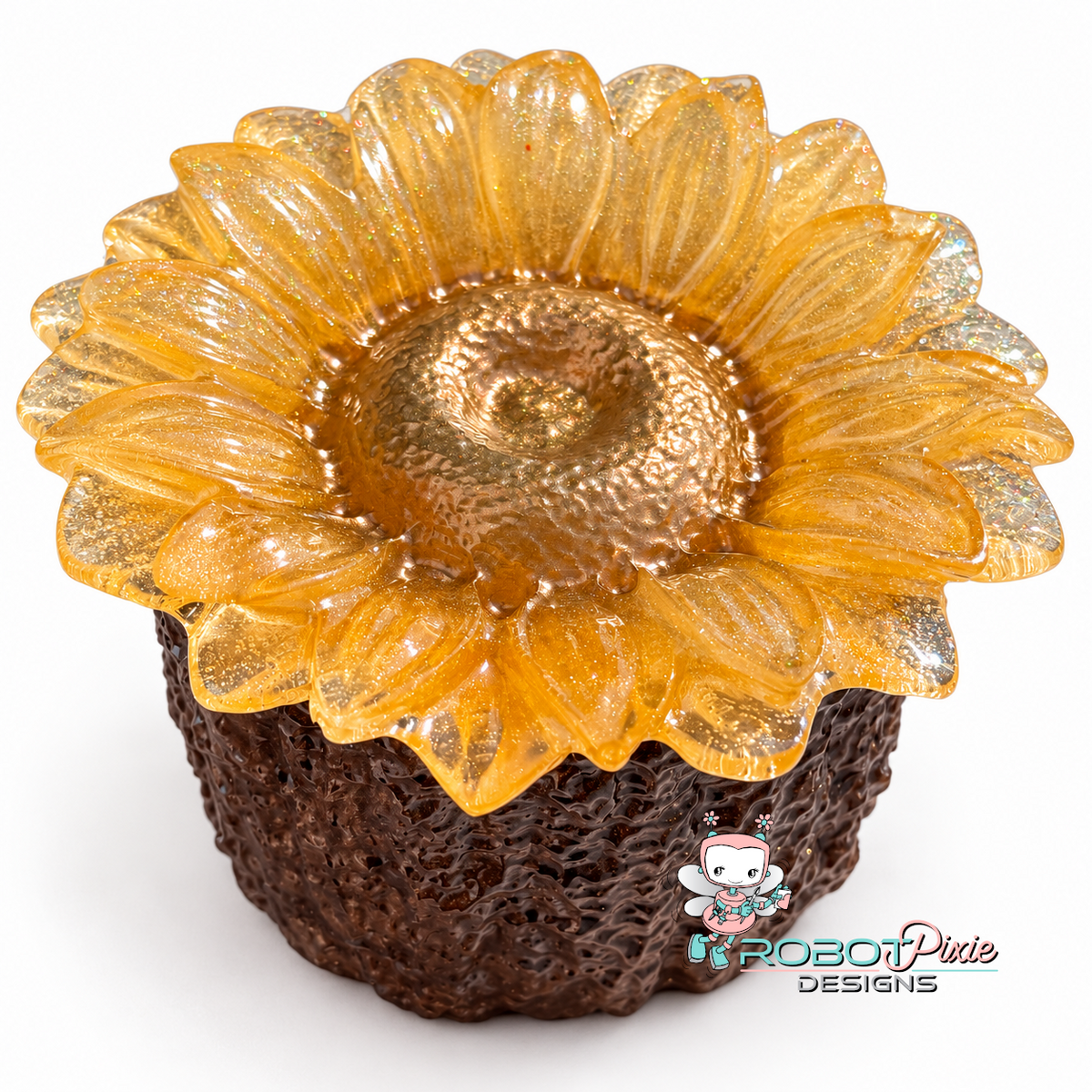Sunflower Trinket Jar
