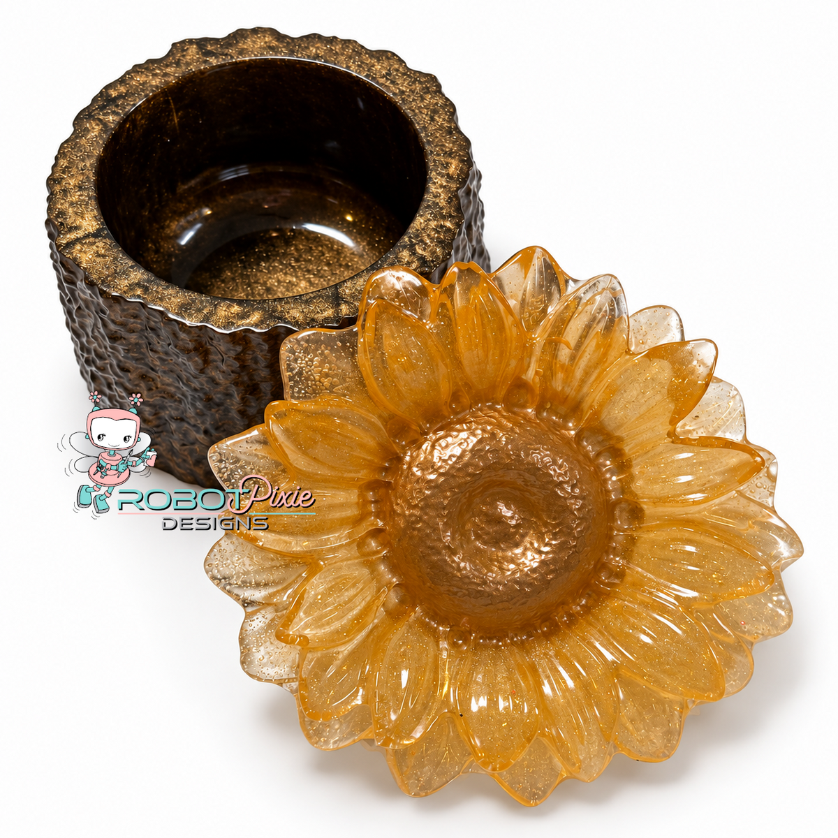 Sunflower Trinket Jar